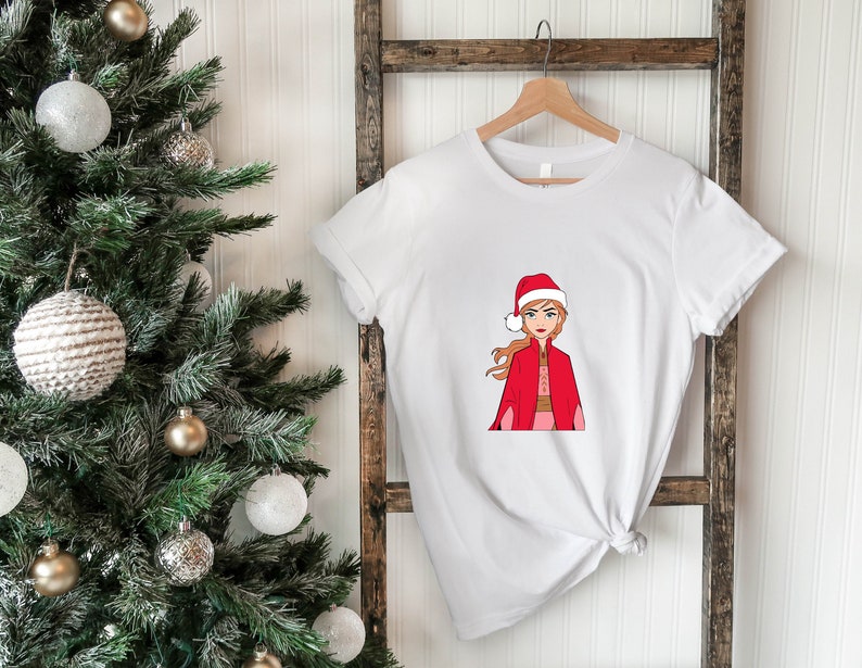 Princess Anna Christmas T-Shirt, Frozen Shirt, Disney product image 1