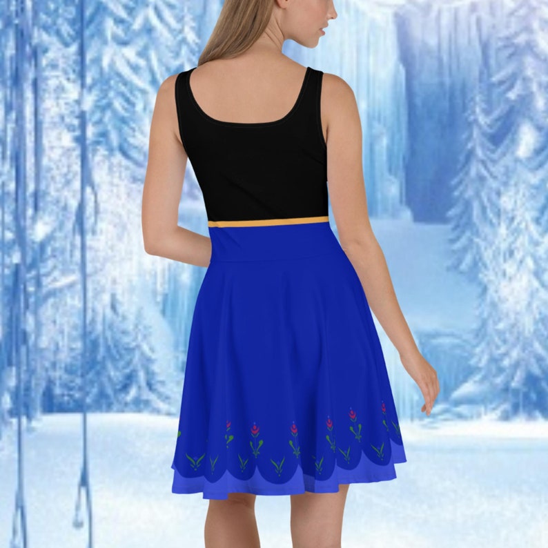Anna Skater Dress, Princess dress for trips, cosplay