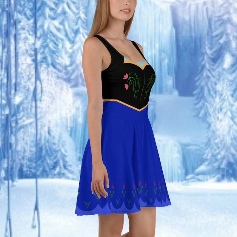 Anna Skater Dress, Princess dress for trips, cosplay