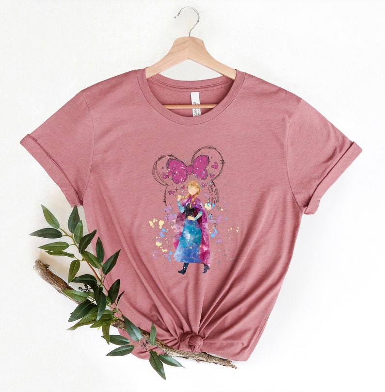Disney Frozen Anna Shirt, Princess Watercolor Castle Family product image 4