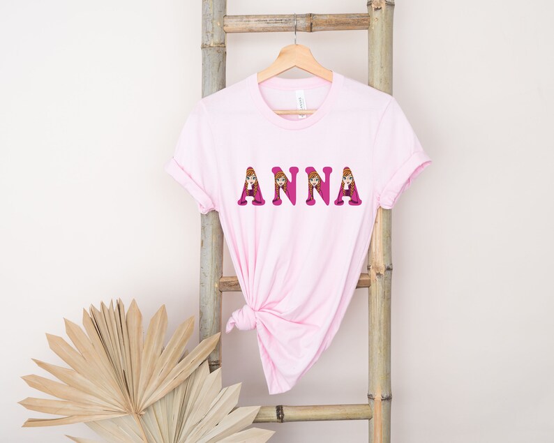 Custom Elsa Anna Font Tee, Disney Princess T-Shirt, Frozen product image 2