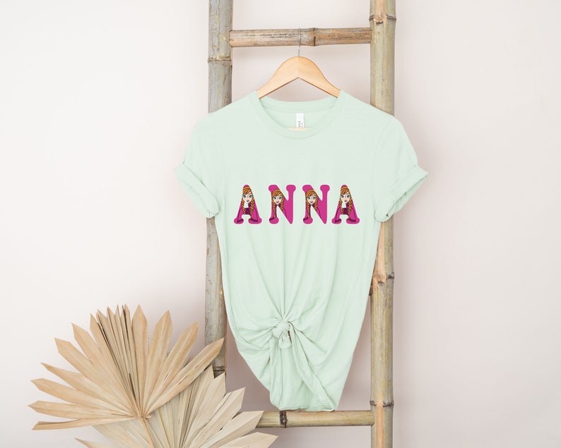 Custom Elsa Anna Font Tee, Disney Princess T-Shirt, Frozen product image 4