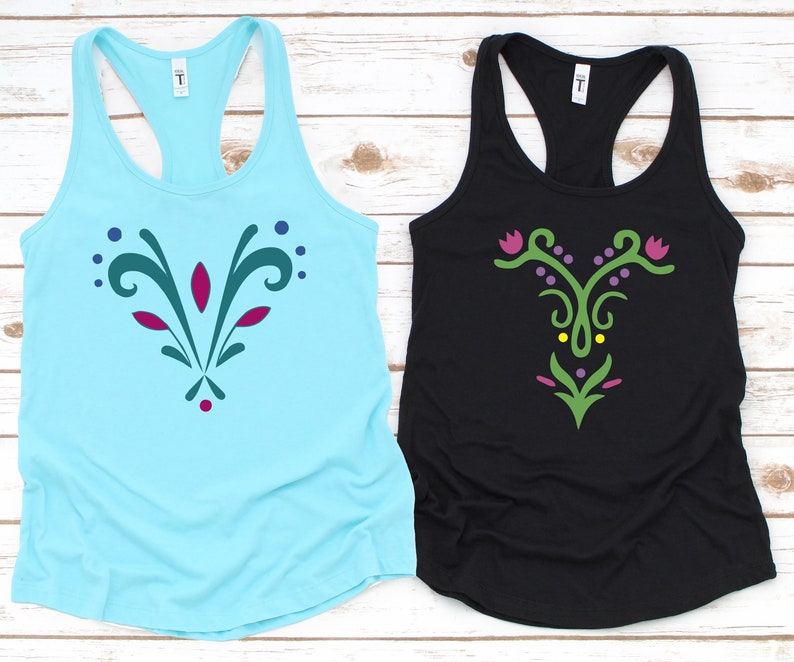 Anna and Elsa Dress Shirts, Princess Anna Shirt, Elsa Shirt, Disney Costume Shirt, Disneyworld Shirts
