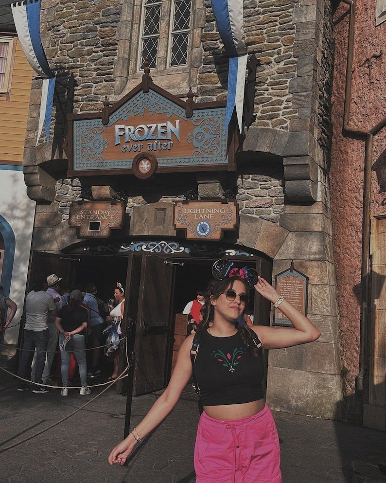 Anna from Frozen Inspired Crop Tank | Frozen Crop Tank | Disney Vacation Shirt