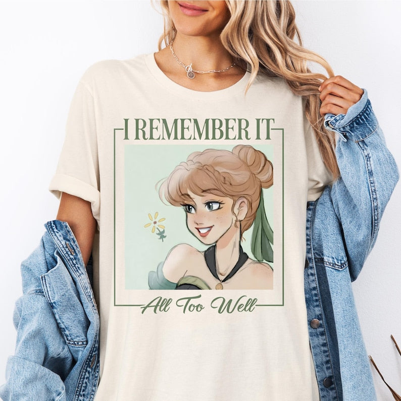 Princess Anna I Remember It All Too Well T-shirt, Frozen product image 1