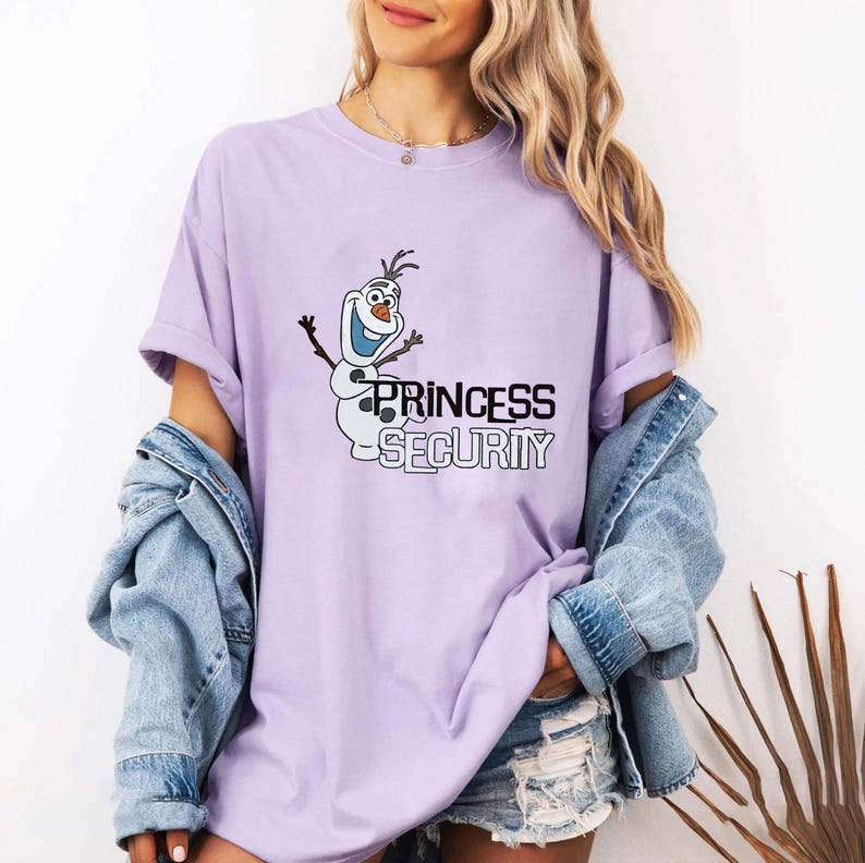 Vintage Disney Olaf Princess Security Shirt, Frozen Tshirt product image 5
