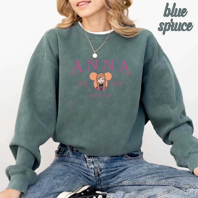 Frozen Anna Est 2013 Sweatshirt, Disney Princess Gift product image 5
