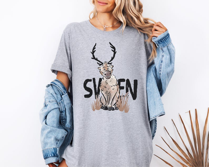 Watercolor Sven Sweatshirt: Frozen Shirt, Disney Family product image 9