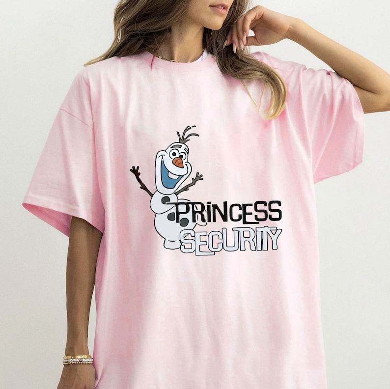Vintage Disney Olaf Princess Security Shirt, Frozen Tshirt product image 2