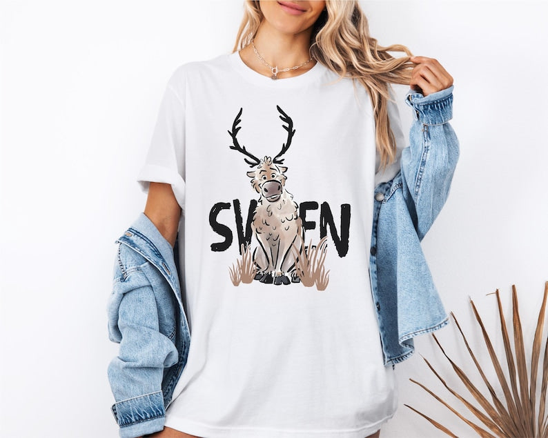 Watercolor Sven Sweatshirt: Frozen Shirt, Disney Family product image 8