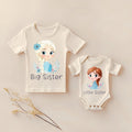 Matching Frozen Sisters Shirt Set Of 2, Elsa Big Sister, Anna Little Sister