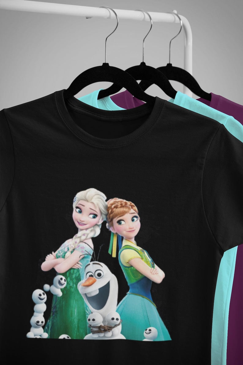 Frozen Elsa and Anna DTF, Disney Princess Ready To Press