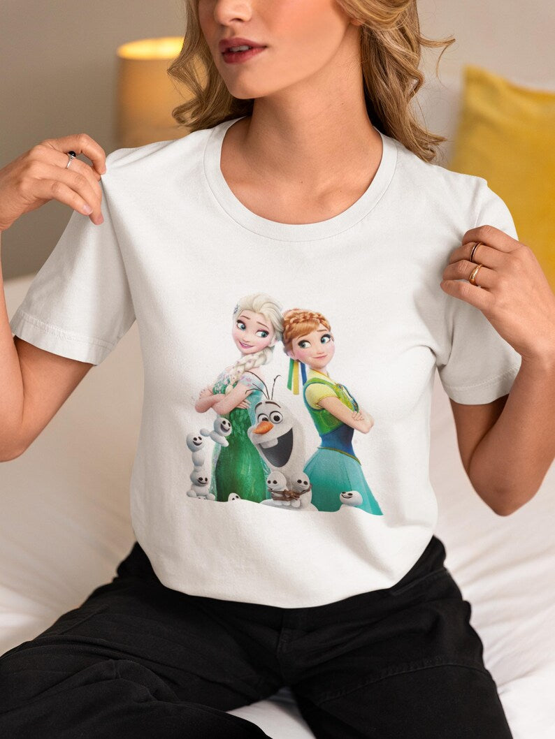Frozen Elsa and Anna DTF, Disney Princess Ready To Press