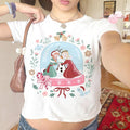 Coquette Bow Frozen Elsa Anna Olaf Disney Christmas Shirt product image 1