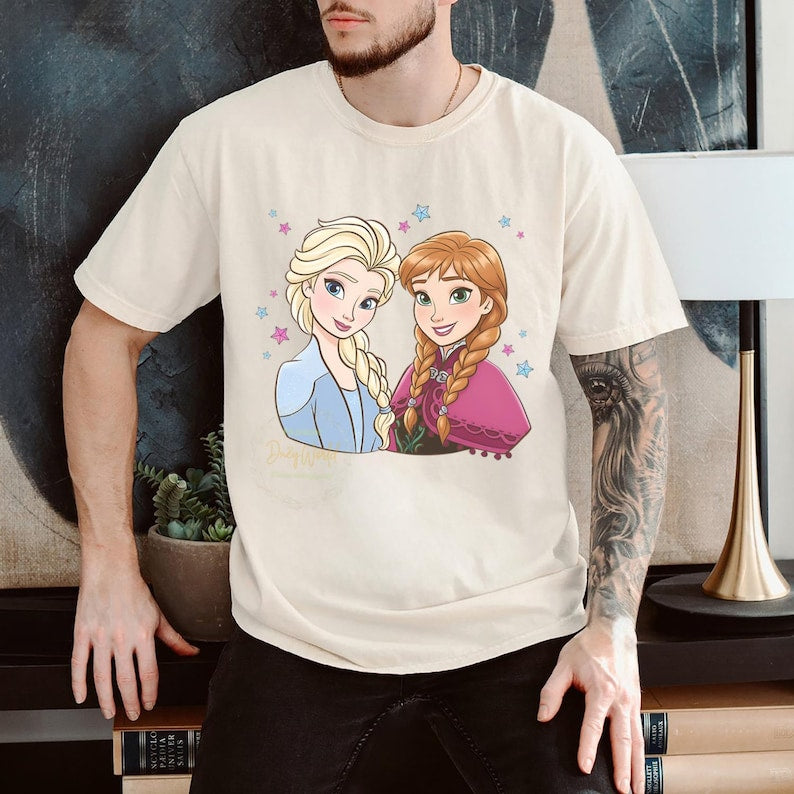 Disney Princess Elsa And Anna Sister T-shirt, Frozen product image 3