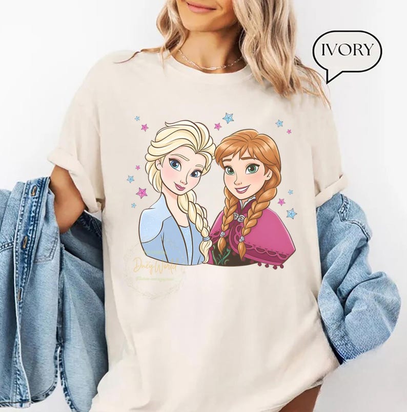 Disney Princess Elsa And Anna Sister T-shirt, Frozen product image 5