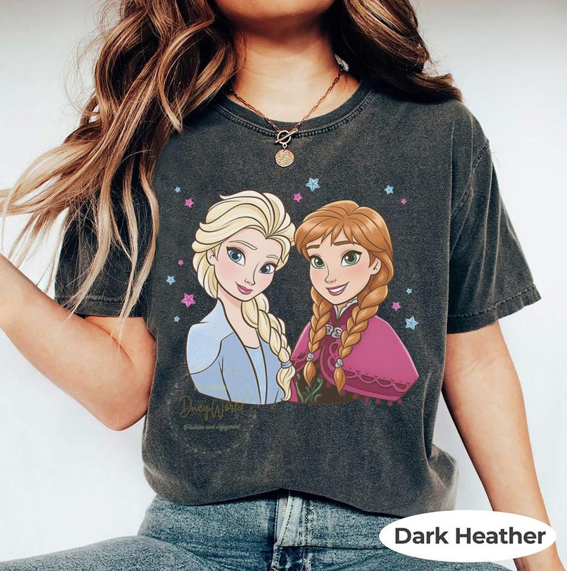 Disney Princess Elsa And Anna Sister T-shirt, Frozen product image 2