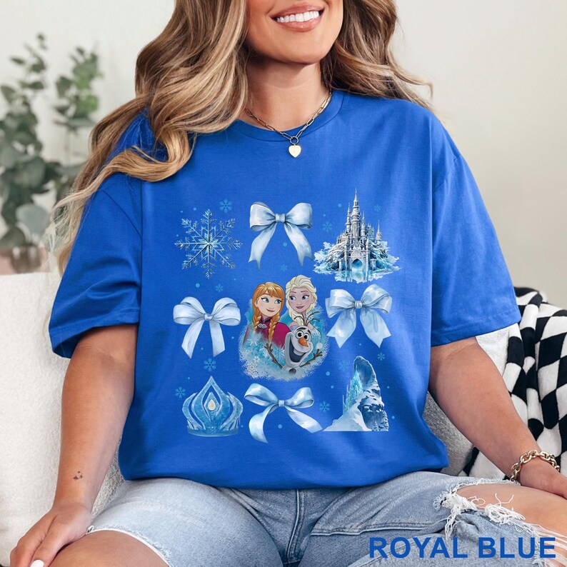 Disney Frozen Coquette Shirt, Princess Elsa Bow Shirts product image 4