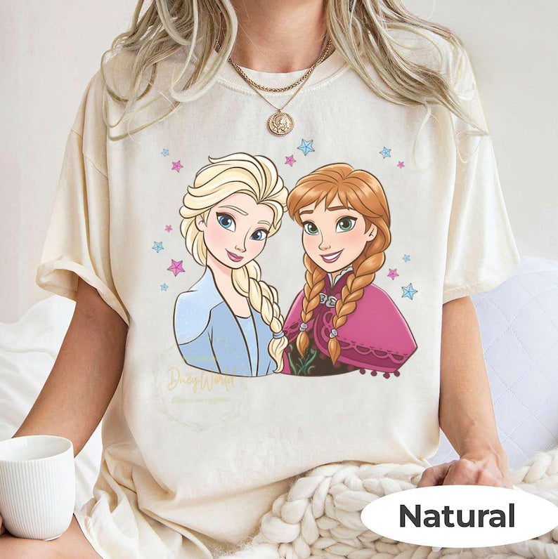 Disney Princess Elsa And Anna Sister T-shirt, Frozen product image 6
