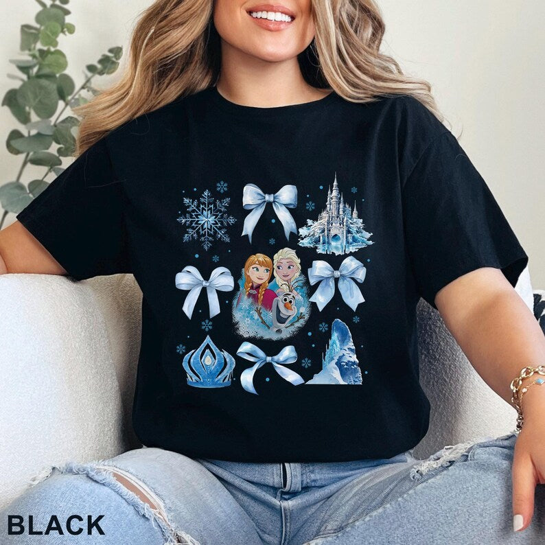 Disney Frozen Coquette Shirt, Princess Elsa Bow Shirts product image 5