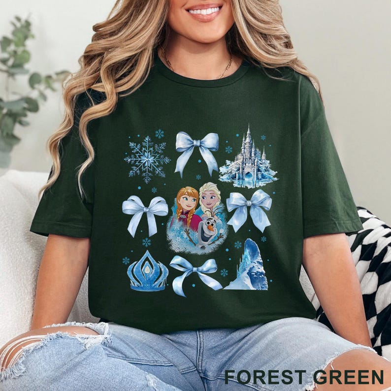 Disney Frozen Coquette Shirt, Princess Elsa Bow Shirts product image 7