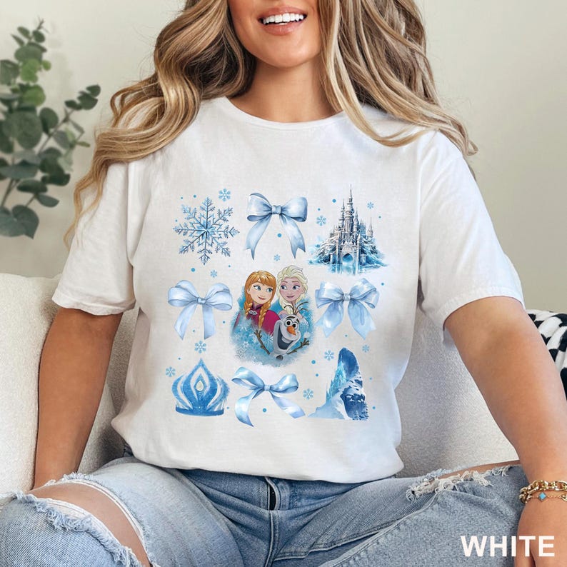 Disney Frozen Coquette Shirt, Princess Elsa Bow Shirts product image 16