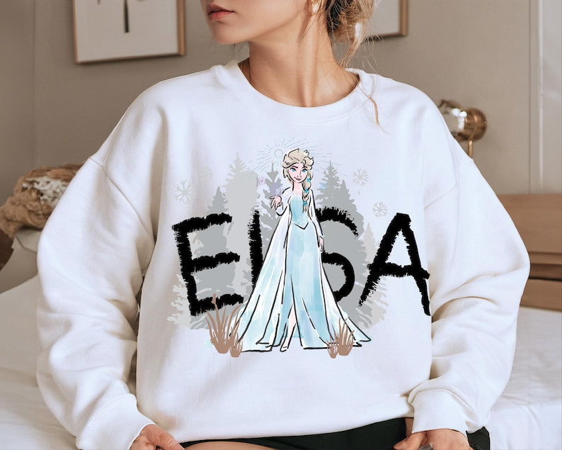 Watercolor Sven Sweatshirt: Frozen Shirt, Disney Family product image 5