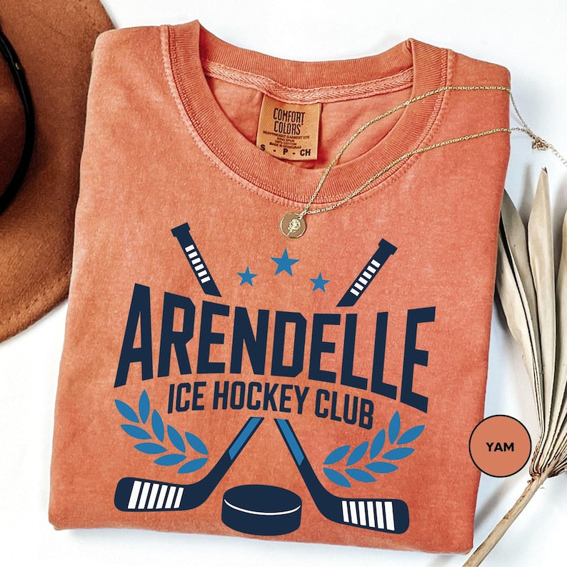 Comfort Colors Frozen Shirt, Arendelle Ice Hockey Family product image 3