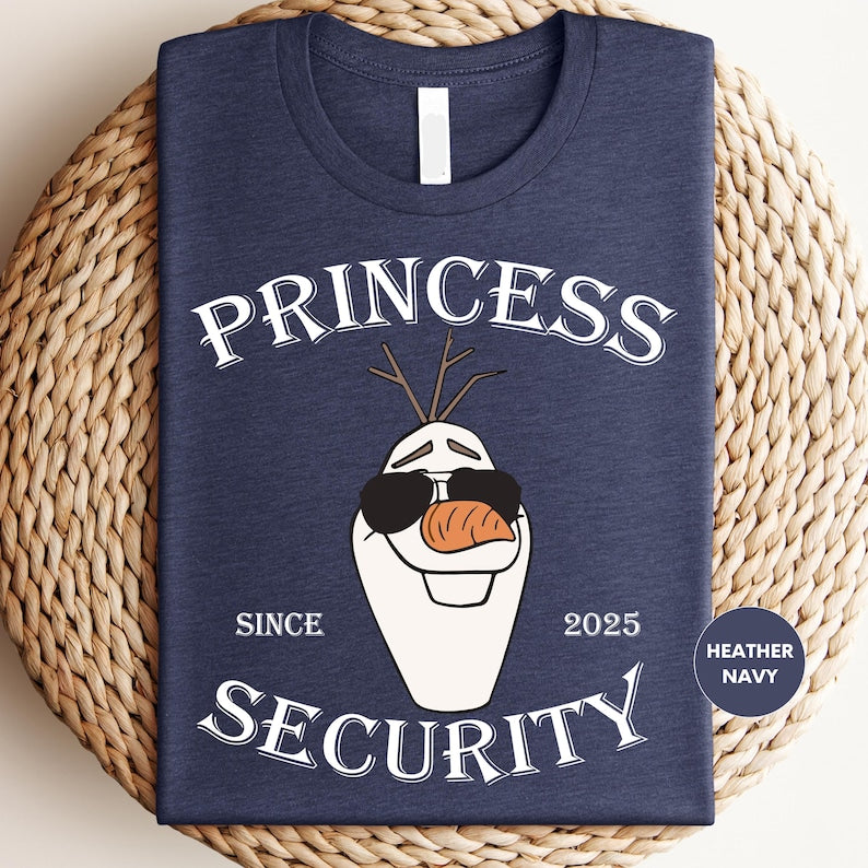 Princess Security Olaf Shirts, Inspired Humor Tee, Disney product image 2