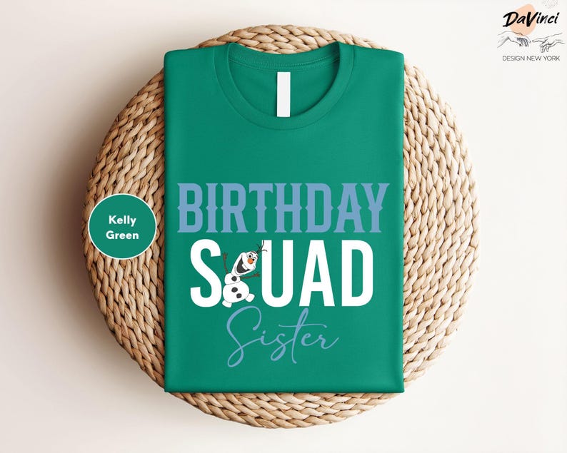 Frozen Birthday Squad Shirt, Olaf Shirts, Personalized Tee product image 2