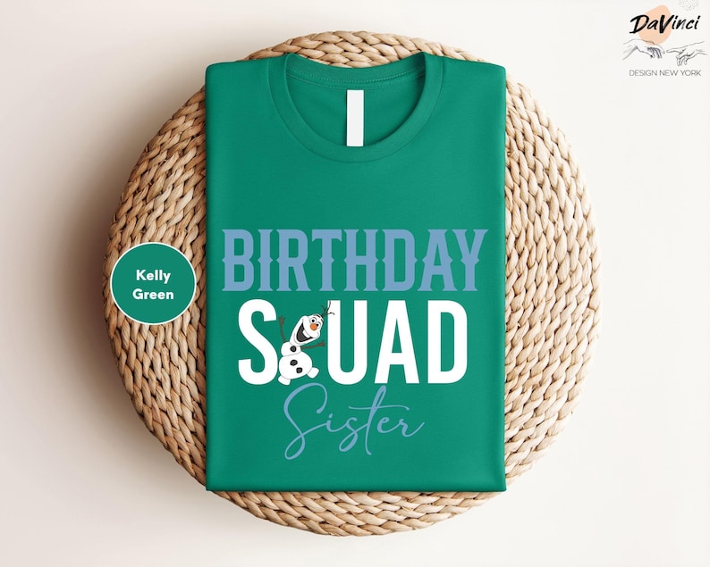 Frozen Birthday Squad Shirt, Olaf Shirts, Personalized Tee product image 2