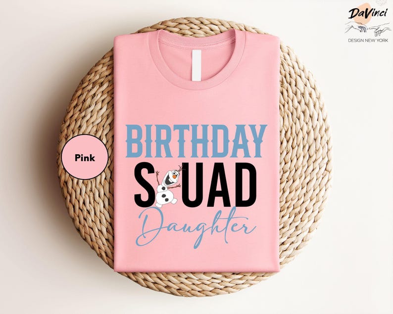 Frozen Birthday Squad Shirt, Olaf Shirts, Personalized Tee product image 3