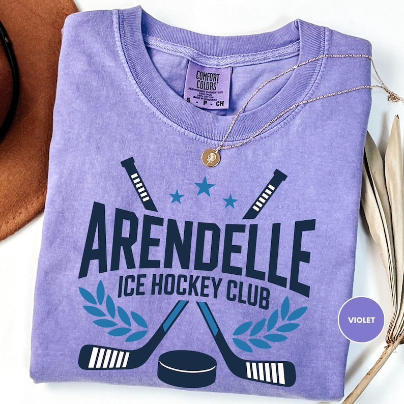 Comfort Colors Frozen Shirt, Arendelle Ice Hockey Family product image 2