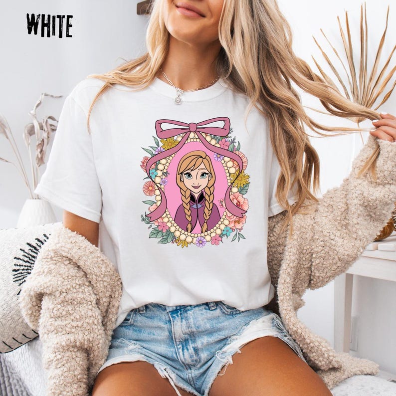 Comfort Colors® Disney Princess Shirt, Anna Frozen Floral product image 4