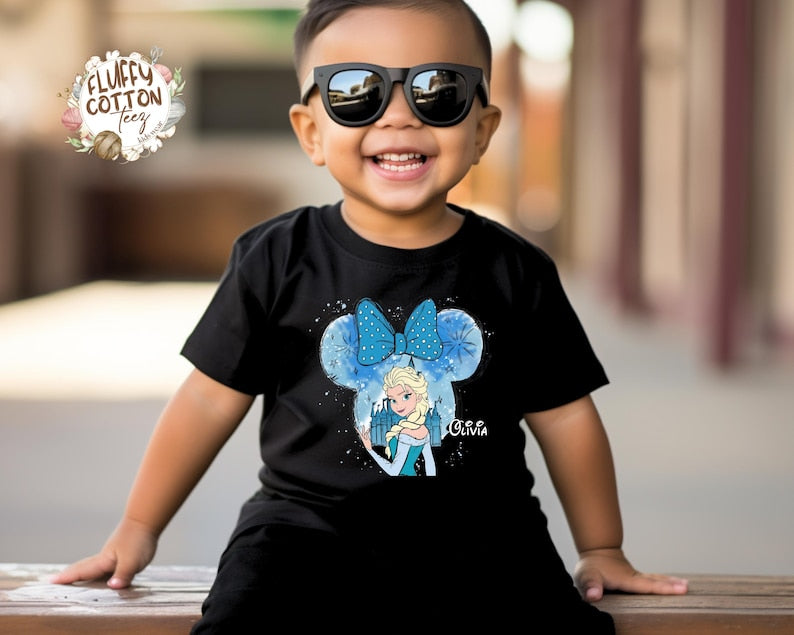 Custom Disney Elsa Frozen Shirt - Disneyland Matching product image 3