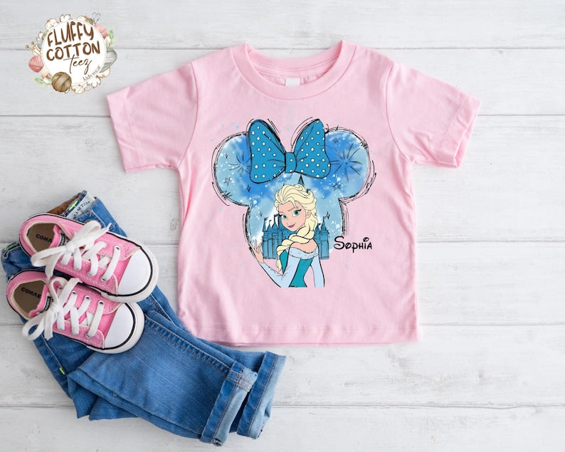 Custom Disney Elsa Frozen Shirt - Disneyland Matching product image 4