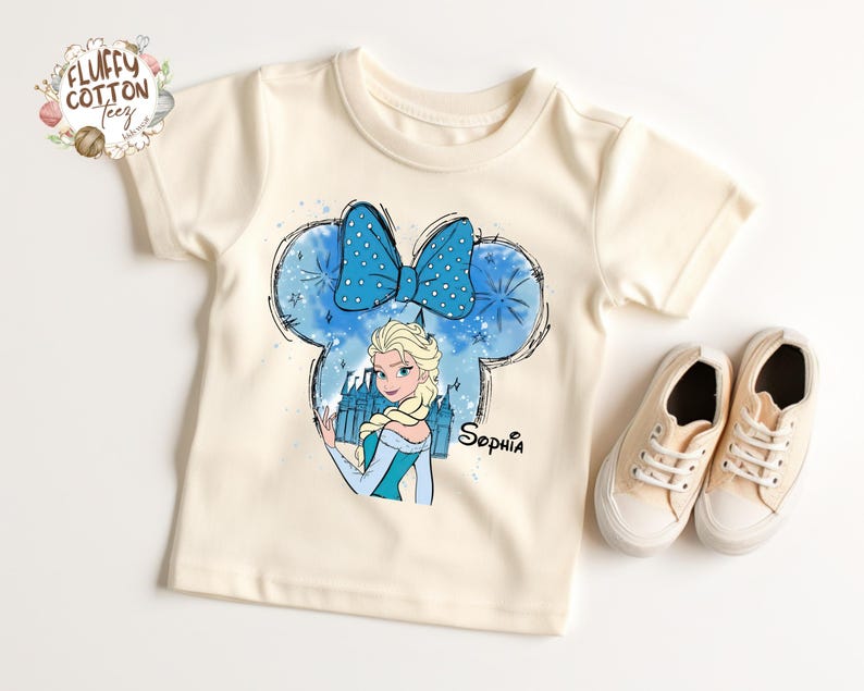 Custom Disney Elsa Frozen Shirt - Disneyland Matching product image 1