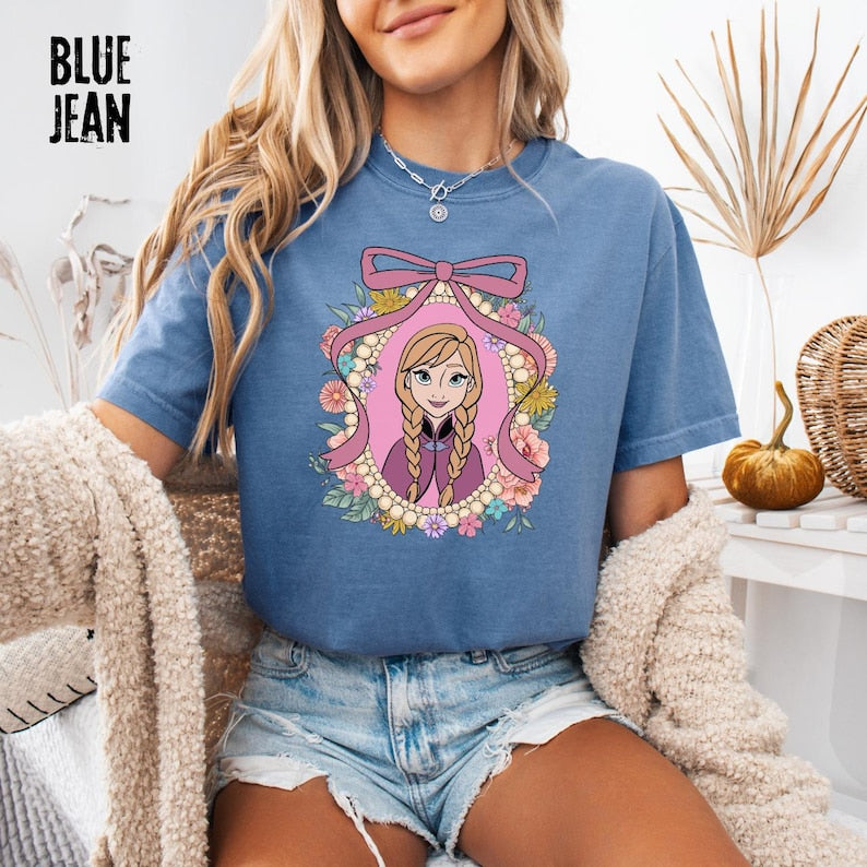 Comfort Colors® Disney Princess Shirt, Anna Frozen Floral product image 2