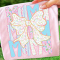 Mama Floral Font Bow DTF Graphic product image 1