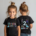 Disney Custom Frozen Birthday Girl T-Shirt, Elsa Anna Olaf product image 1