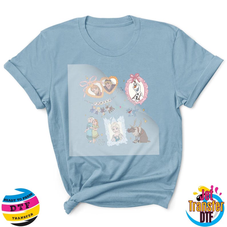 Princess Elsa And Anna DTF Transfer, Elsa Anna Olaf Transfer, Disney Princess DTF, Cute Disney DTF, Disneyland Family Trip Dtf,Girl Trip Dtf