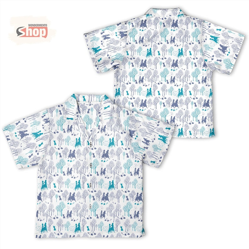 Frozen Kids Hawaiian Shirt, Elsa Anna Disney Vacation product image 8