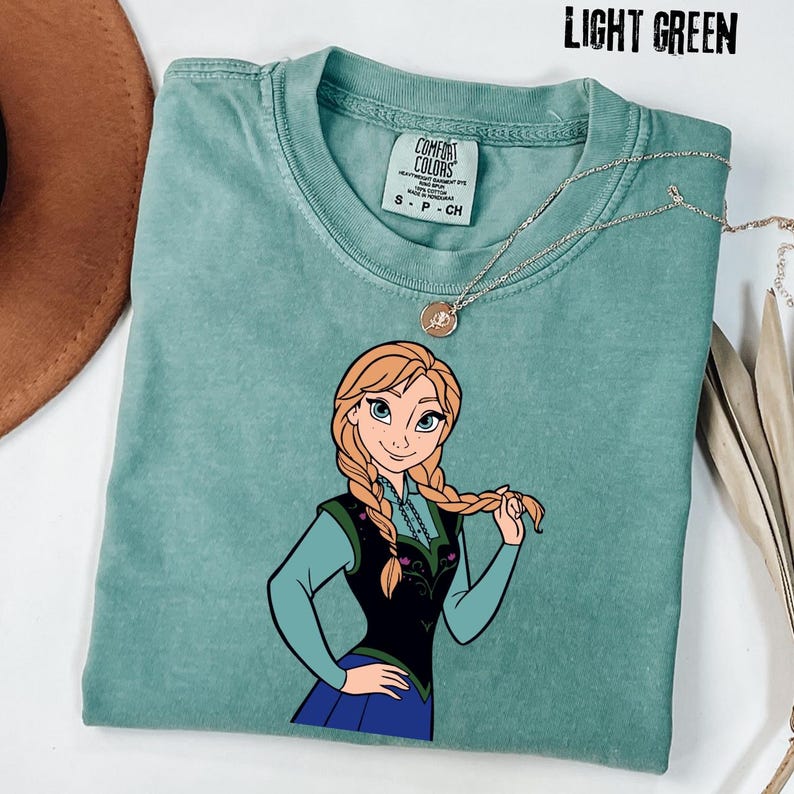 Comfort Colors® Anna Princess T-Shirt Frozen Braids Tee product image 2