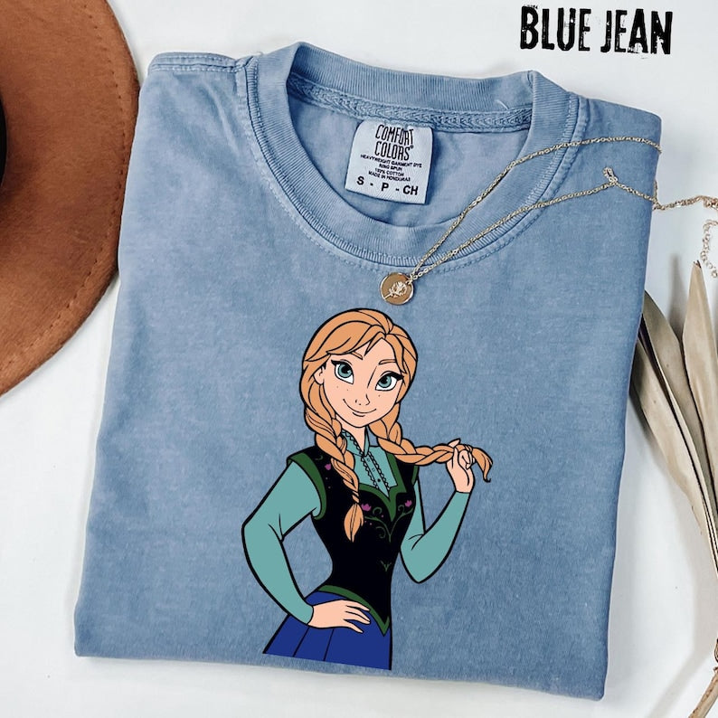Comfort Colors® Anna Princess T-Shirt Frozen Braids Tee product image 4