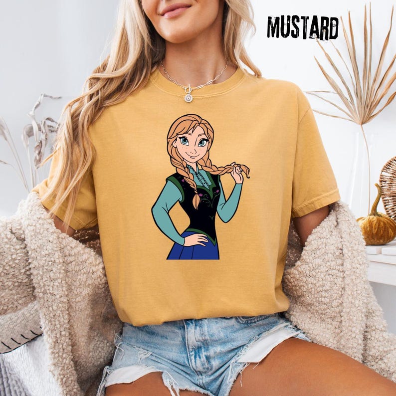 Comfort Colors® Anna Princess T-Shirt Frozen Braids Tee product image 3