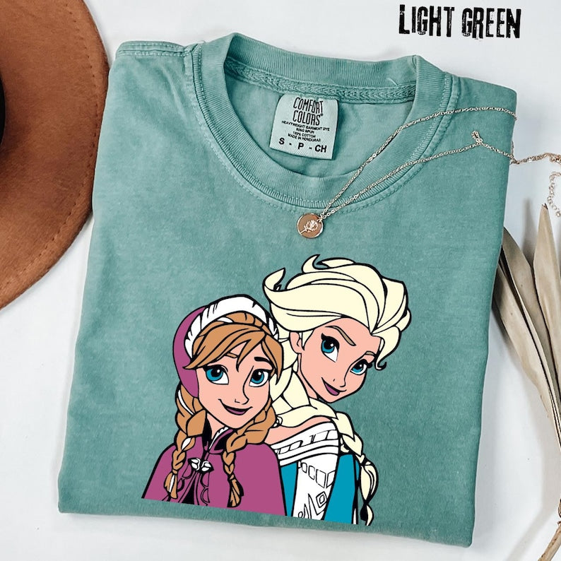 Comfort Colors® Anna And Elsa T-Shirt Frozen Sisters Tee product image 4