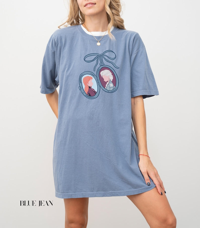 Anna and Elsa Frozen Locket Sweatshirt | Disney Princess Sisters