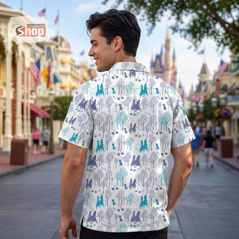 Frozen Kids Hawaiian Shirt, Elsa Anna Disney Vacation product image 6