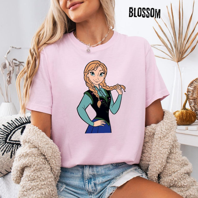 Comfort Colors® Anna Princess T-Shirt Frozen Braids Tee product image 5