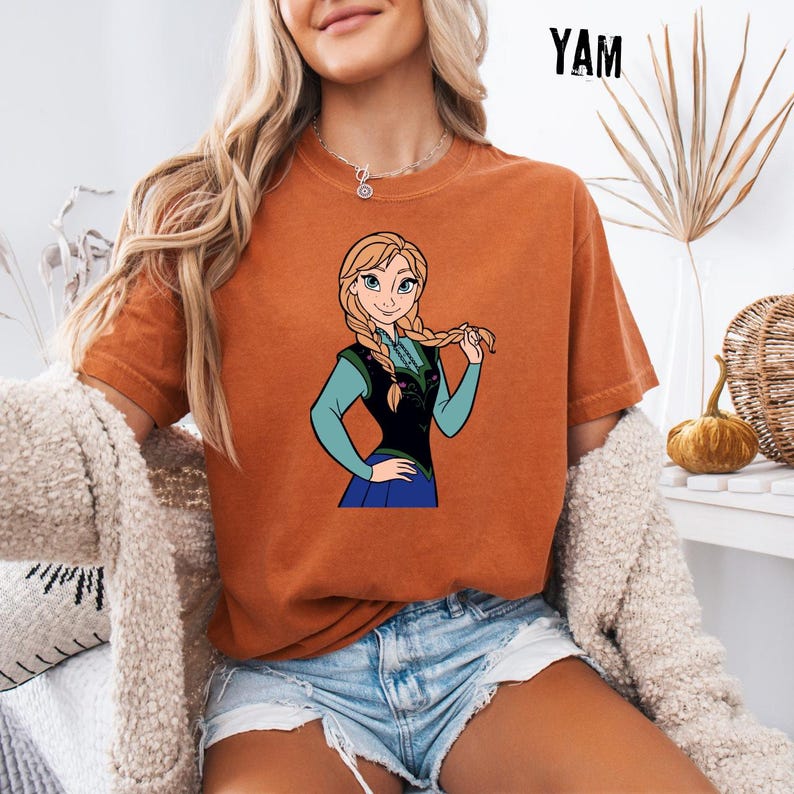 Comfort Colors® Anna Princess T-Shirt Frozen Braids Tee product image 6